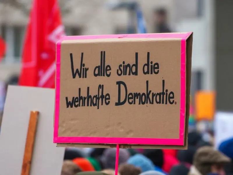 Demonstrationen gegen Rechtextremismus