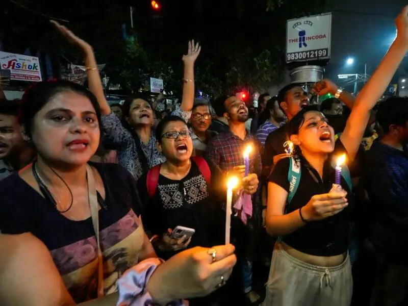 Demonstration in Indien