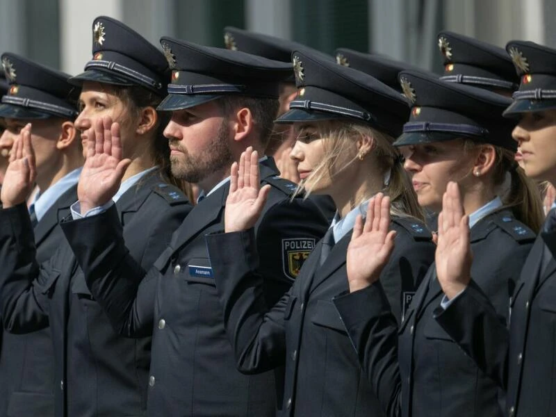 Vereidigungsfeier bei der Bundespolizei