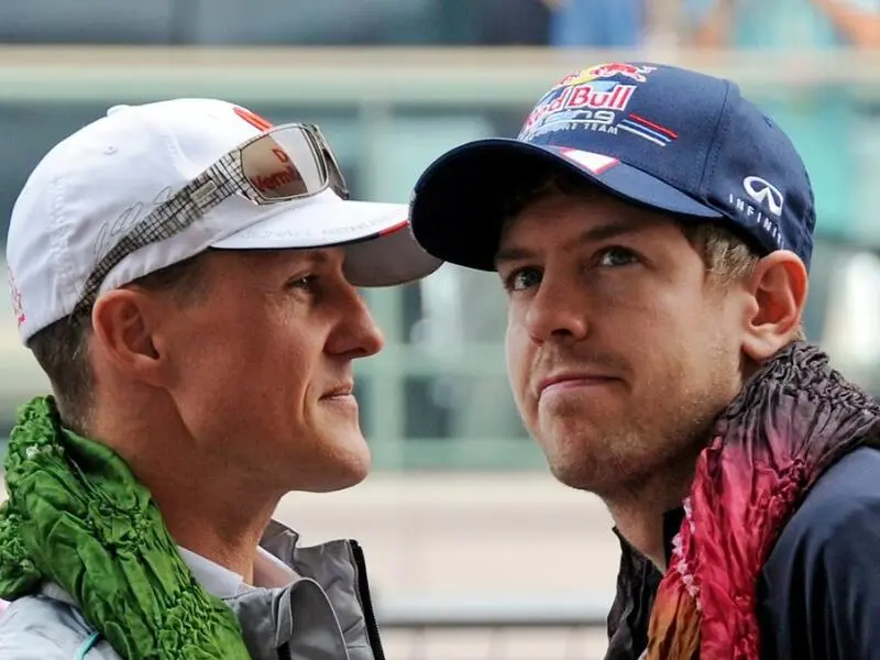 Schumacher und Vettel