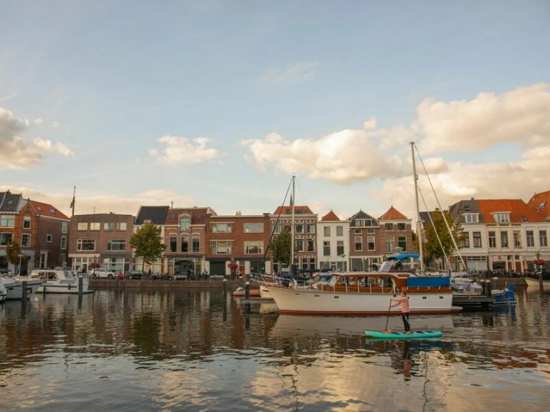 Hafen in Leiden in den Niederlanden