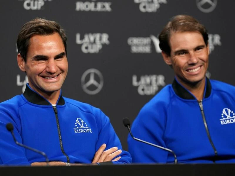 Roger Federer und Rafael Nadal