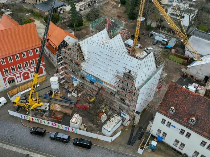 Bauarbeiten am Naumburger Dom