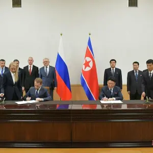 Russische Delegation in Nordkorea