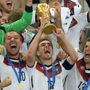 Philipp Lahm beim WM-Triumph 2014