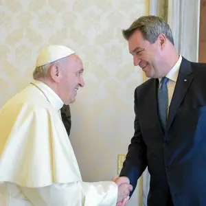 Bayerns Ministerpräsident im Vatikan