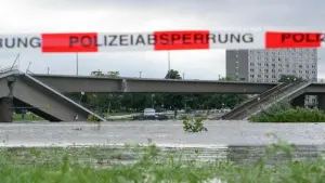 Erwartetes Hochwasser in Sachsen - Dresden