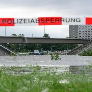 Erwartetes Hochwasser in Sachsen - Dresden