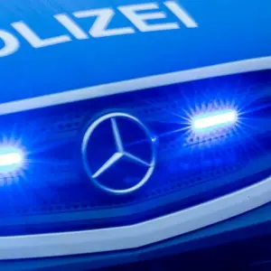 Polizeieinsatz mit Blaulicht