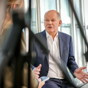 Bundeskanzler Scholz im Sat.1-Interview