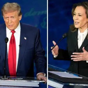 Wahlkampf USA - TV-Duell Harris Trump