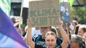 In vielen Städten kam es zum «Klimastreik» (hier: Frankfurt/Main)