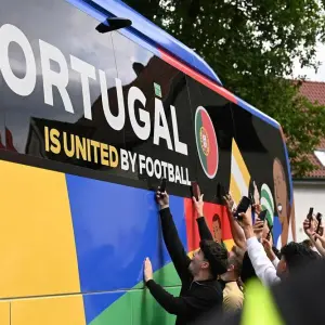 Portugals Mannschaftsbus