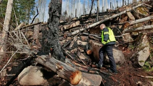 Großbrand am Brocken im Harz