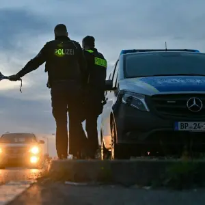 Bundespolizei bei der Kontrolle im Grenzgebiet