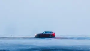 Autofahrt im Winter