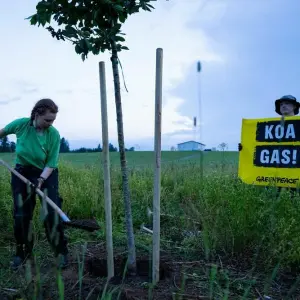 Greenpeace-Protest gegen Erdgasbohrung