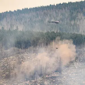 Großbrand am Brocken im Harz