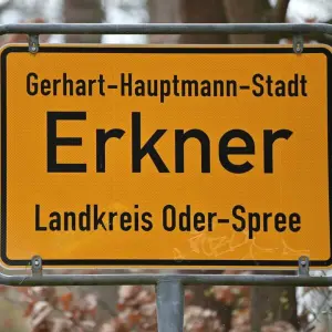 Ortseingangsschild Erkner