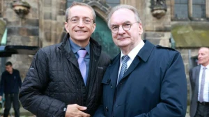 Pat Gelsinger und Reiner Haseloff