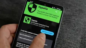 Hypatia im F-Droid-Store auf einem Smartphone.