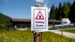 Zecken-Schild
