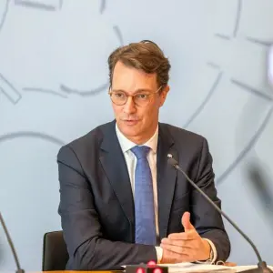 Pressekonferenz Ministerpräsident Wüst