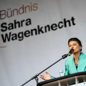 EU-Wahlkampfabschluss Bündnisses Sahra Wagenknecht