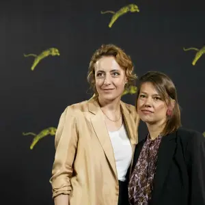 Maren Eggert (l) und Britta Hammelstein in Locarno.