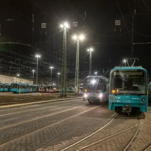 Warnstreiks im öffentlichen Nahverkehr - Frankfurt am Main