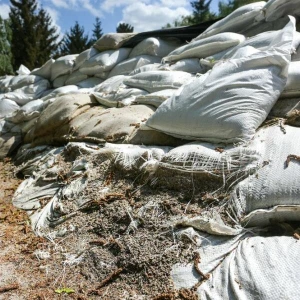 Überreste nach dem Hochwasser