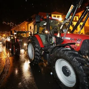 Protest der Landwirte - Hammelburg