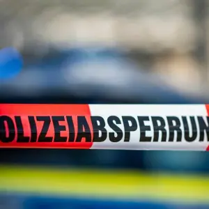 Ein Absperrband der Polizei