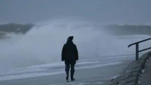 Stürmisches Wetter an der Nordseeküste