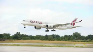 Qatar Airways am Hamburger Flughafen