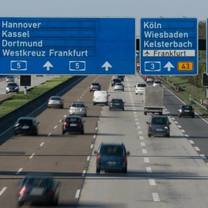 Autobahn A5 Frankfurter Kreuz