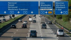 Autobahn A5 Frankfurter Kreuz