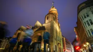 Leipzig am Abend - Nikolaikirche