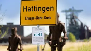 Ortsschild der Ruhrgebietsstadt Hattingen