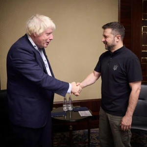 Ukraine-Krieg -  Boris Johnson bei Selenskyj