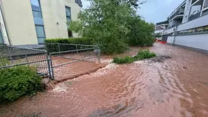 Überschwemmungen in Neunkirchen