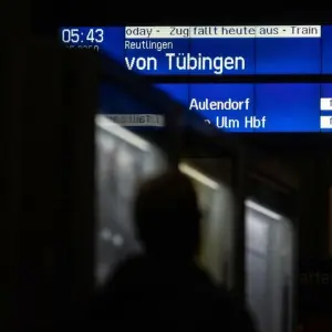 Warnstreik bei der Bahn - Stuttgart