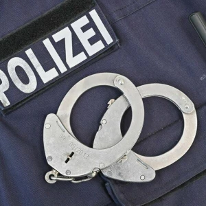 Handschellen der Polizei