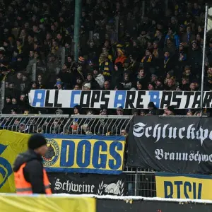 Fanplakat von Eintracht Braunschweig