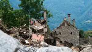 Evakuierungen aus dem Bavonatal in der Schweiz