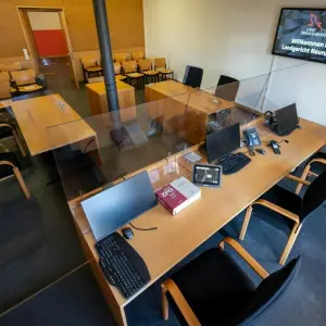 Digitaler Sitzungssaal am Landgericht Neuruppin