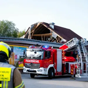 Supermarktdach in Ratzeburg eingestürzt