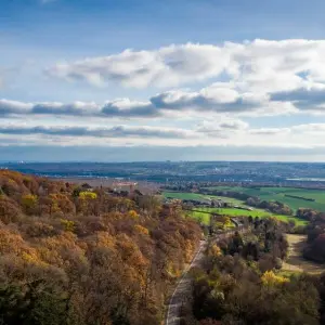 Wetter in Hessen - Wolken über dem Rheingau