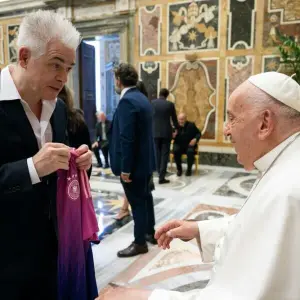Michael Mittermeier bei Papst Franziskus