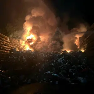 Brand auf Recyclinghof in der Schweiz